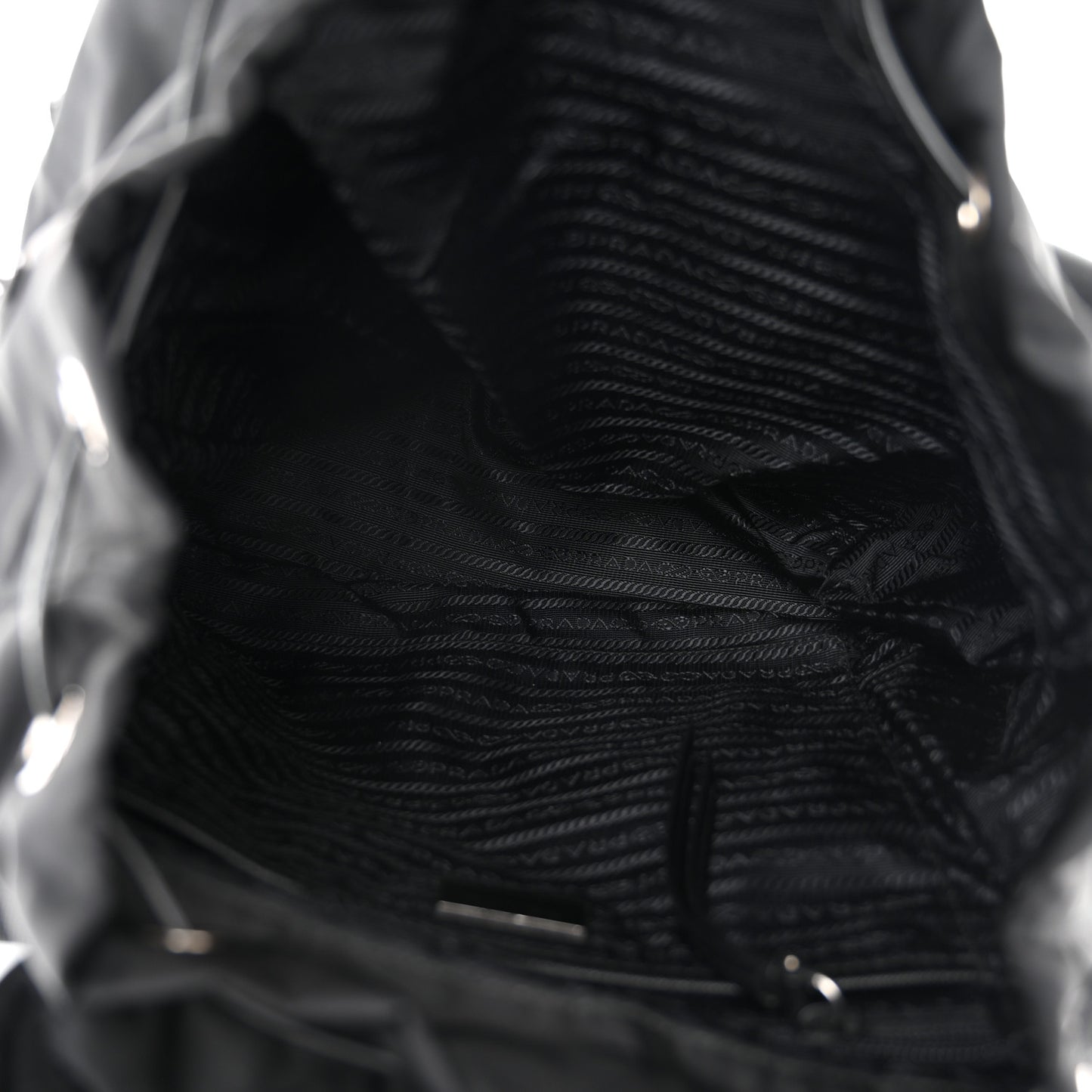 Nylon New Vela Studded Backpack Black