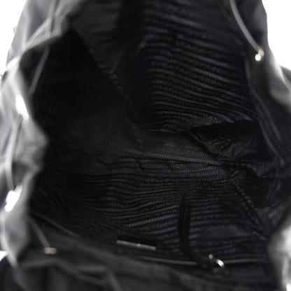 Prada Nylon New Vela Studded Backpack Black 5 of 9