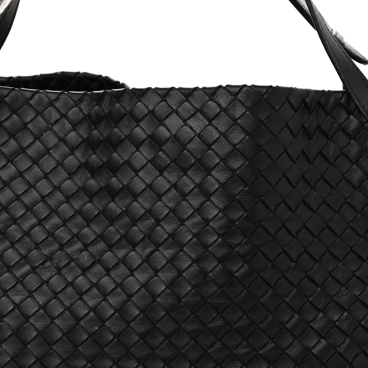 Nappa Intrecciato Medium Garda Bag Black
