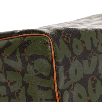 Louis Vuitton Monogram Graffiti Speedy 30 Kaki 7 of 19