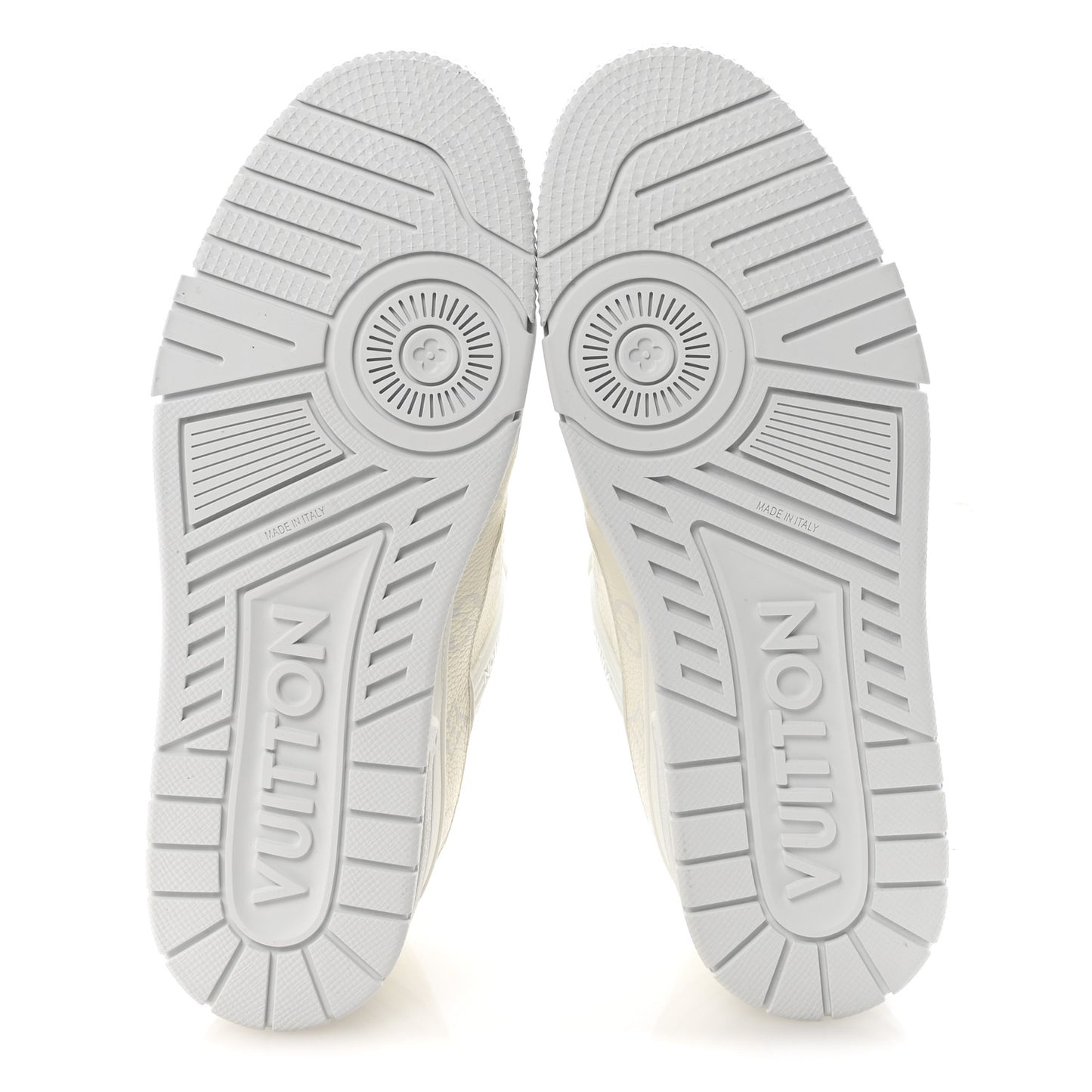 Calfskin Monogram Mens LV Trainer Sneakers 7 White