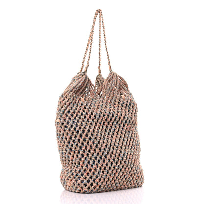 Chanel Lambskin Mixed Fibers Large Shopping Bag Beige Pink 2 of 10
