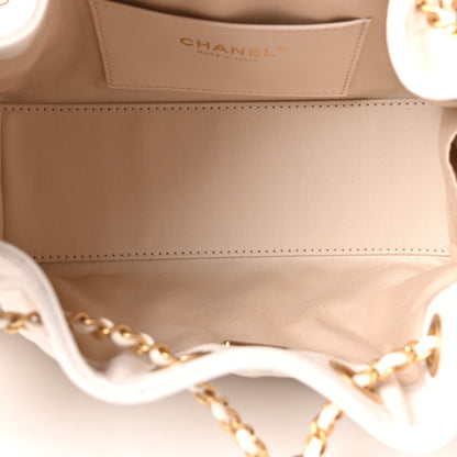Chanel Caviar Quilted Mini Chanel 25 Handbag White White 5 of 11