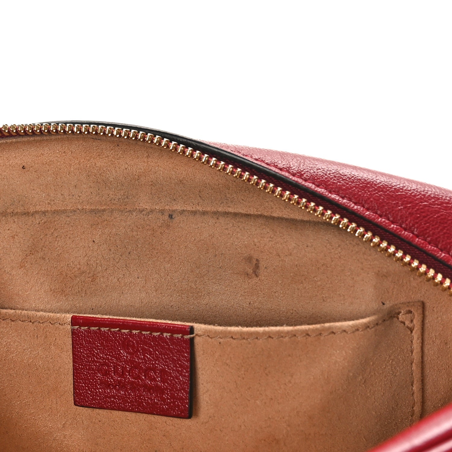 Gucci Monogram Azalea Calfskin Matelasse Diagonal Small GG Marmont Chain Shoulder Bag Beige Ebony New Cherry Red 8 of 14