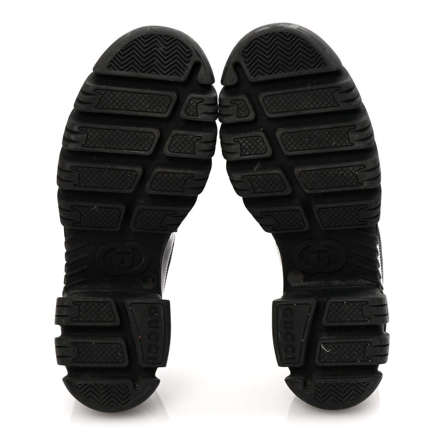 Gucci Magnum Calfskin Nappa Samoa Womens Horsebit Platform Chunky Lug Sole 40mm Loafers 39 Black 6 of 9