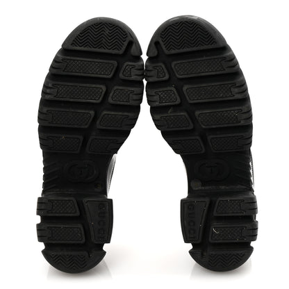 Gucci Magnum Calfskin Nappa Samoa Womens Horsebit Platform Chunky Lug Sole 40mm Loafers 39 Black 6 of 9