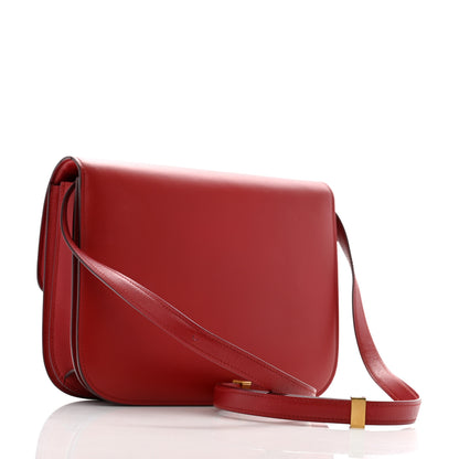 Celine Box Calfskin Medium Classic Box Flap Bag Red 3 of 15