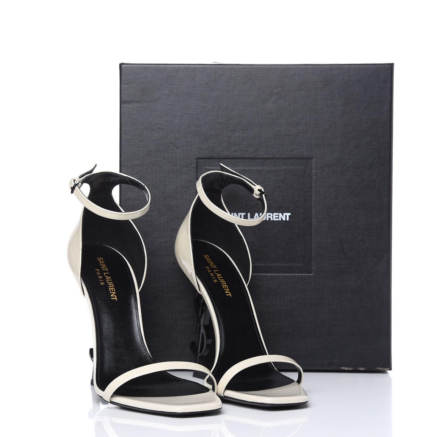 Patent Calfskin Opyum Sandals 39.5 Neutro