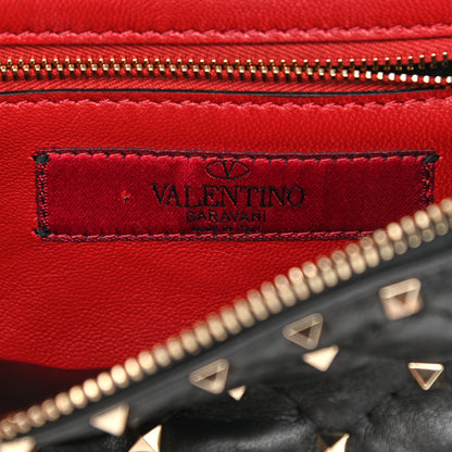 Valentino Garavani Lambskin Rockstud Spike Belt Bag 85 Black 7 of 11