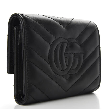 Gucci Calfskin Matelasse GG Marmont Wallet Black 3 of 6