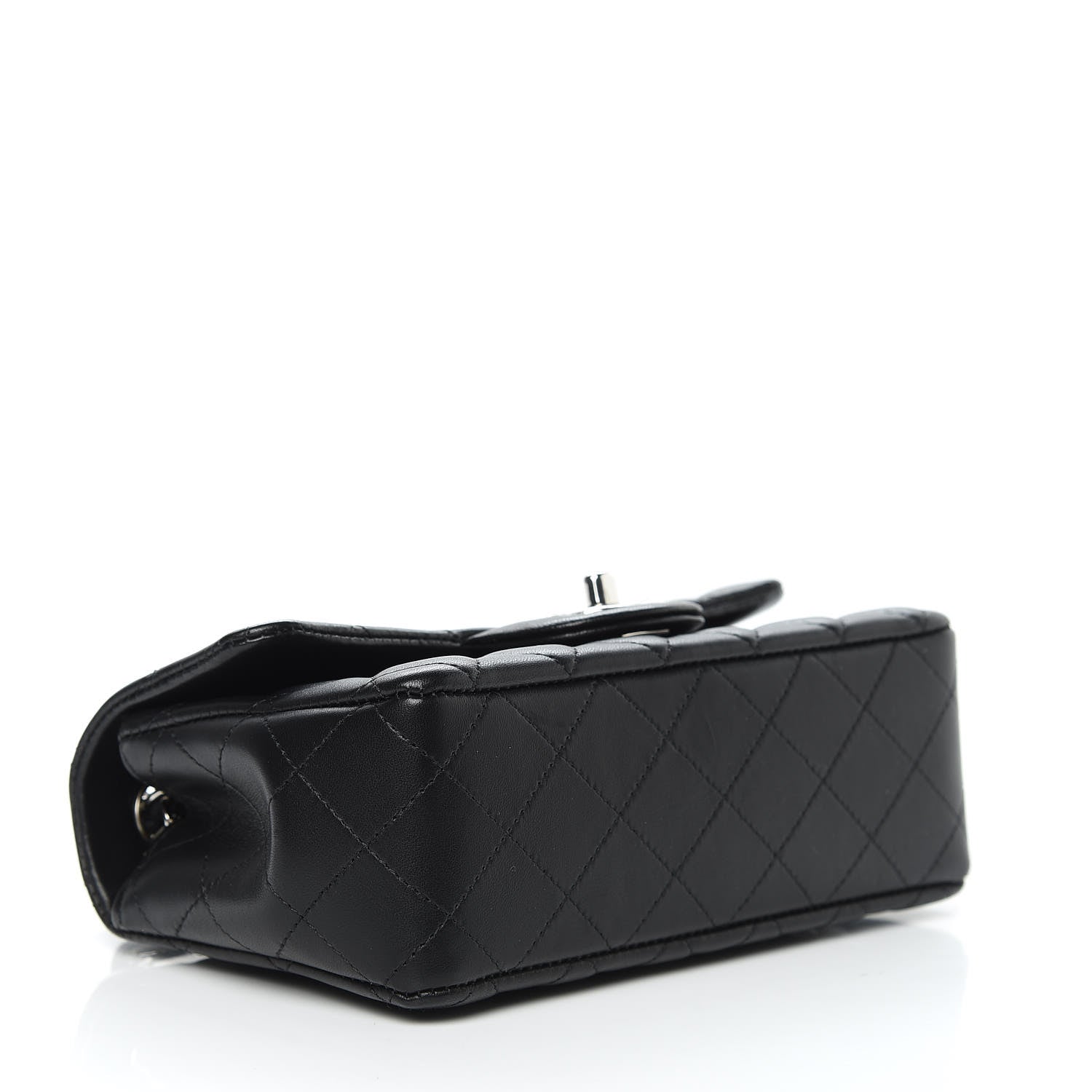 Chanel Lambskin Quilted Mini Rectangular Flap Black 4 of 10
