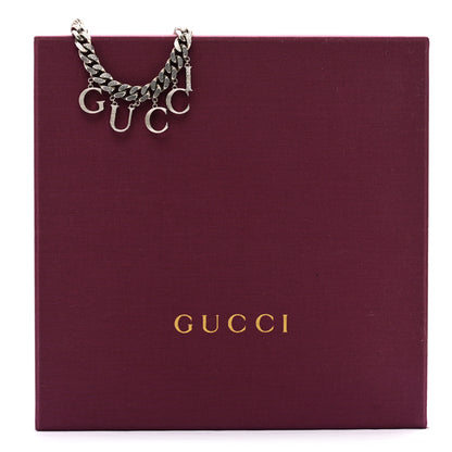 Gucci Script Choker Necklace Silver 7 of 7