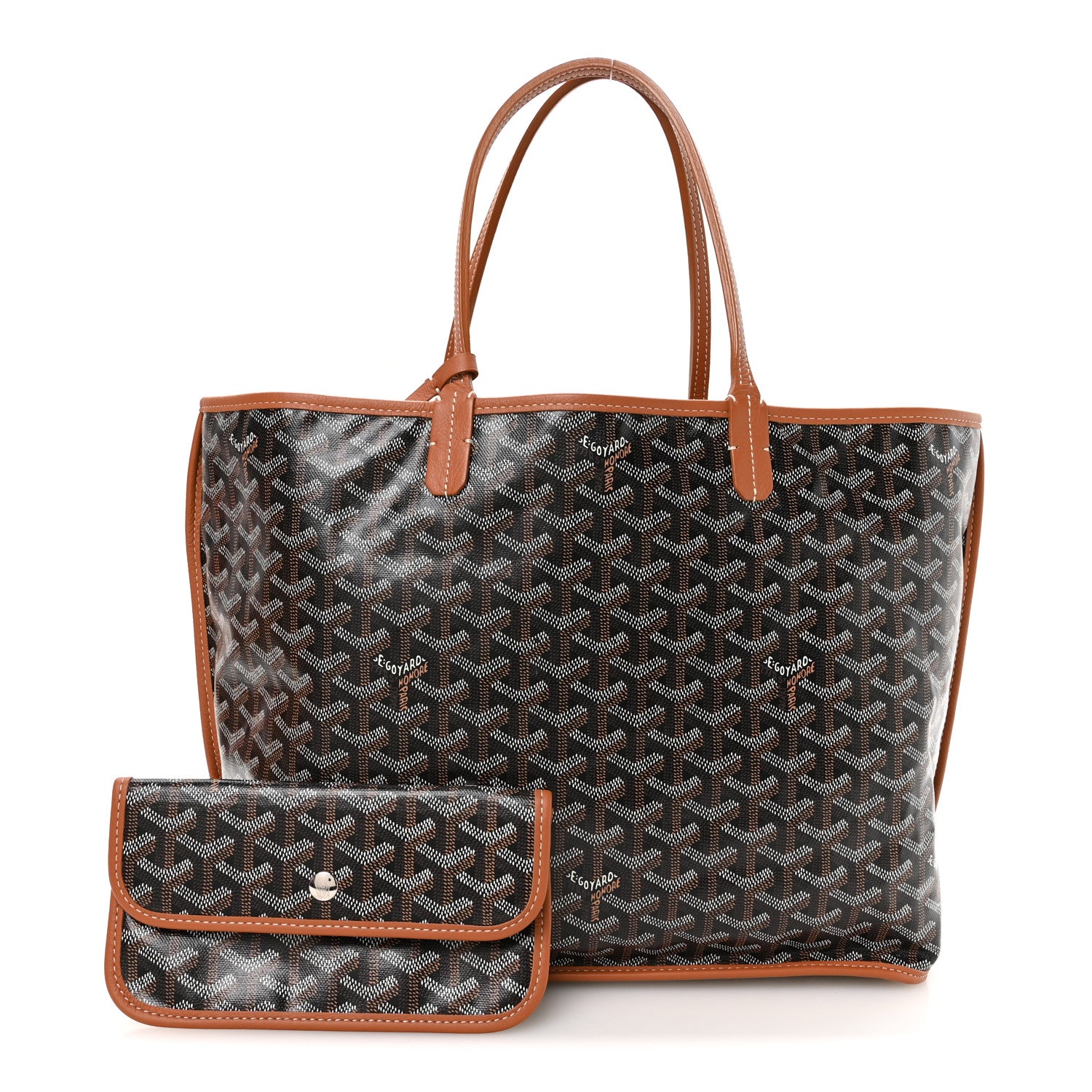 Goyard Goyardine Reversible Anjou PM Black Gold 2 of 17