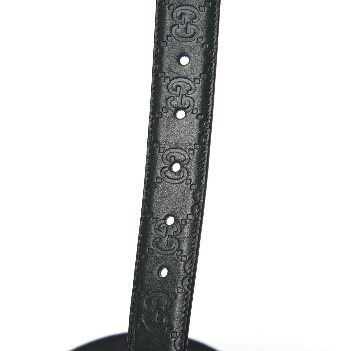 Guccissima Signature 30mm Belt 105 42 Verde