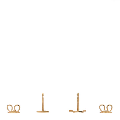 Gucci 18K Yellow Gold Icon Square Star Earrings 3 of 5