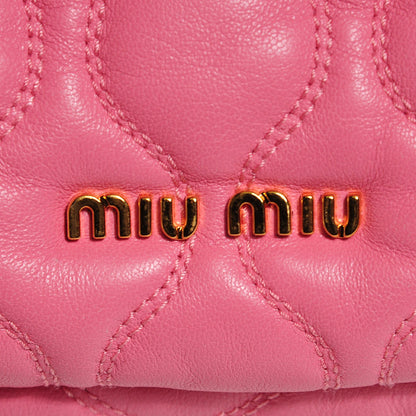 Miu Miu Nappa Padded Top Handle Bag Geranio 17 of 20