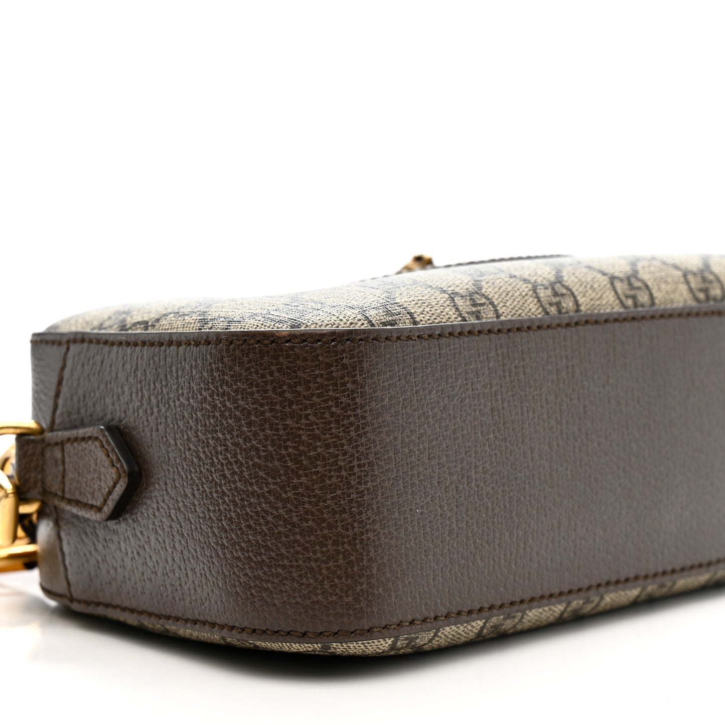 GG Supreme Monogram Web Neo Vintage Shoulder Bag Beige New Acero Crop