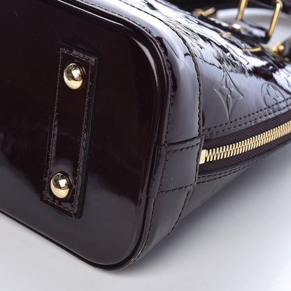 Louis Vuitton Vernis Alma BB Amarante 10 of 11