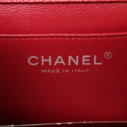 Chanel Caviar Quilted Clutch With Chain Flap Red 9 of 10