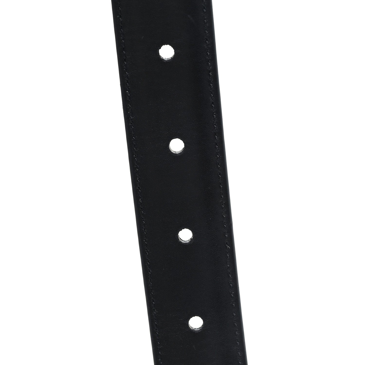 Celine Box Calfskin Medium 25mm Triomphe Belt Black 80 32 Black 4 of 5