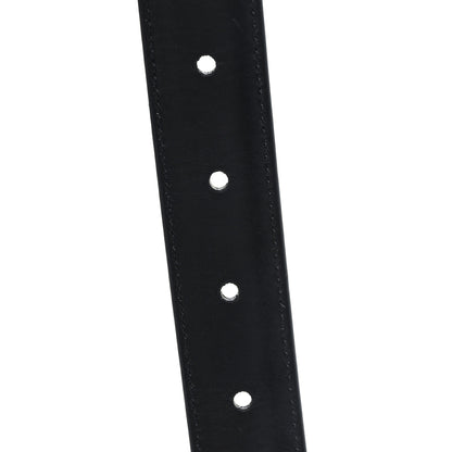 Celine Box Calfskin Medium 25mm Triomphe Belt Black 80 32 Black 4 of 5