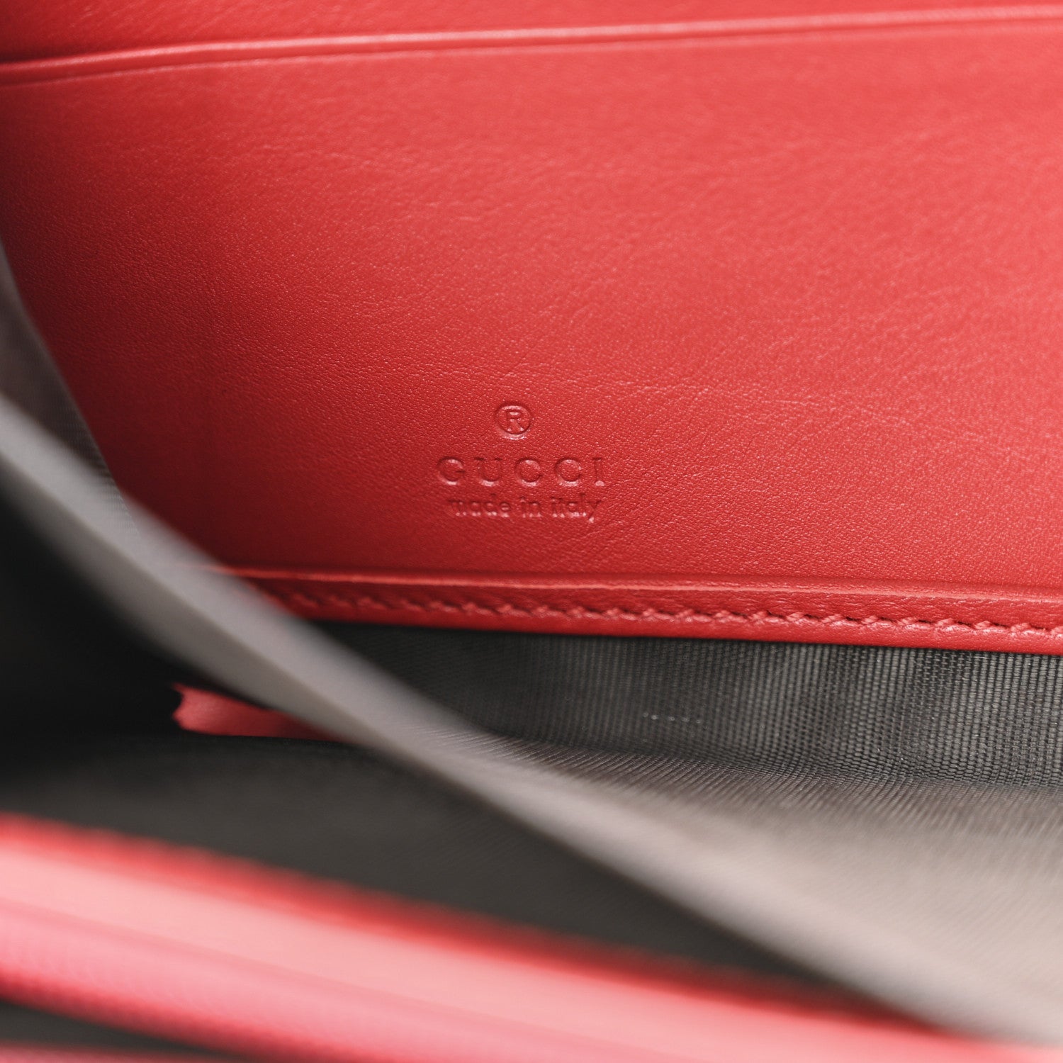 Gucci Calfskin Matelasse GG Marmont Zip Around Wallet Hibiscus Red 7 of 13