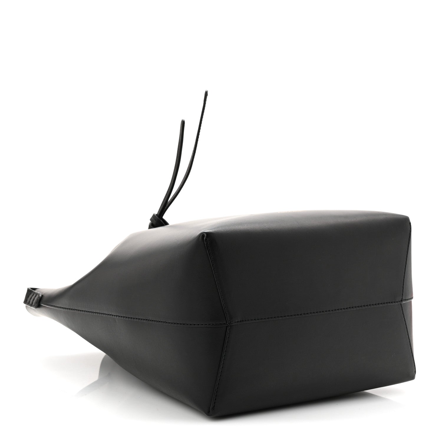Mansur Gavriel Vegetable Tanned Calfskin Bucket Bag Black Flamma 5 of 11