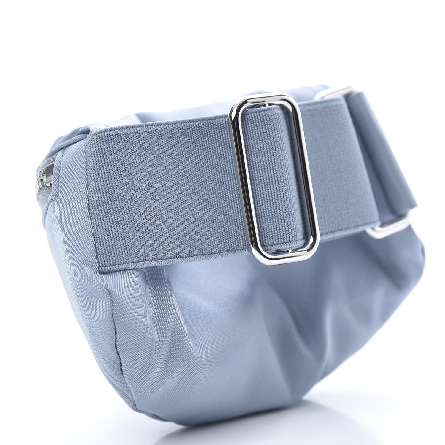 Prada Tessuto Nylon Travel Saffiano Metal Triangle Logo Mini Arm Pouch Astrale 3 of 8