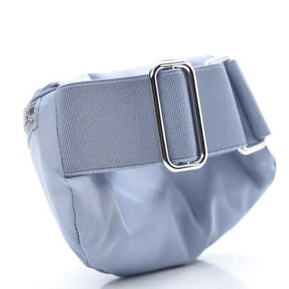Prada Tessuto Nylon Travel Saffiano Metal Triangle Logo Mini Arm Pouch Astrale 3 of 8