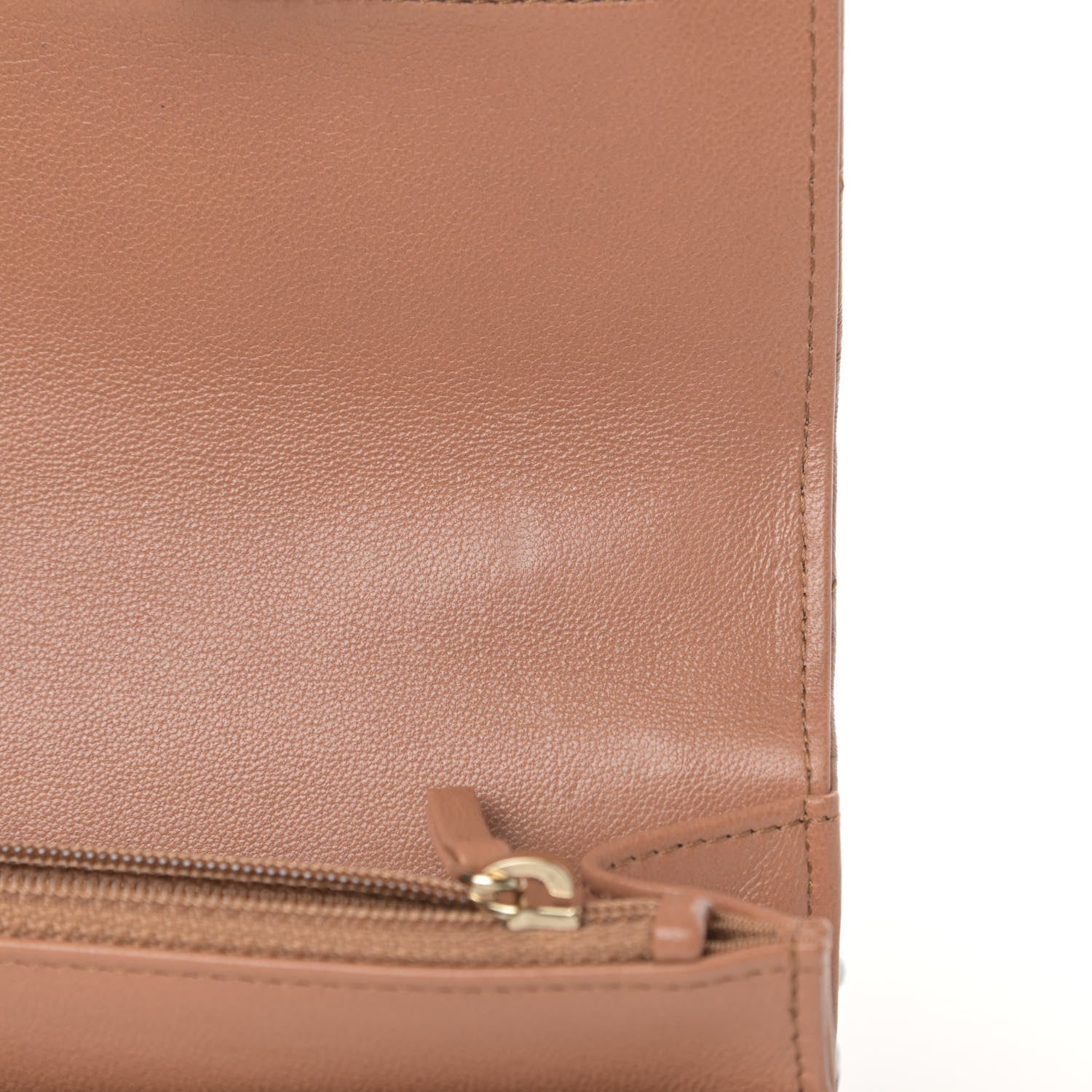Chanel Lambskin Quilted 19 Wallet On Chain WOC Brown 13 of 15