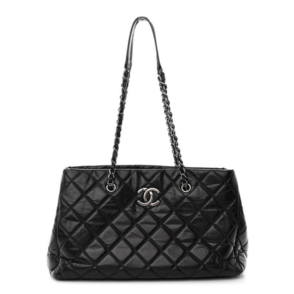 Chanel Calfskin Quilted Medium Coco Soft Tote Black 1 of 11