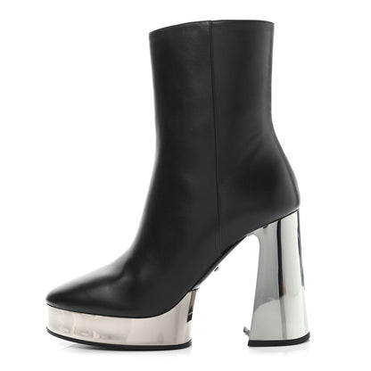 Gucci Malaga Kid Chrome Ankle Boots 39 Black 1 of 12