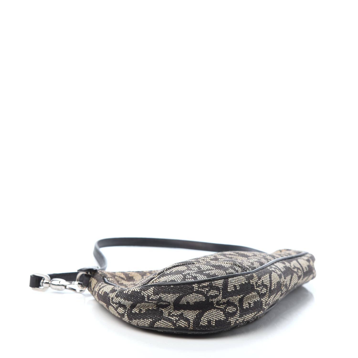 Christian Dior Monogram Mini Saddle Pochette Black 4 of 9