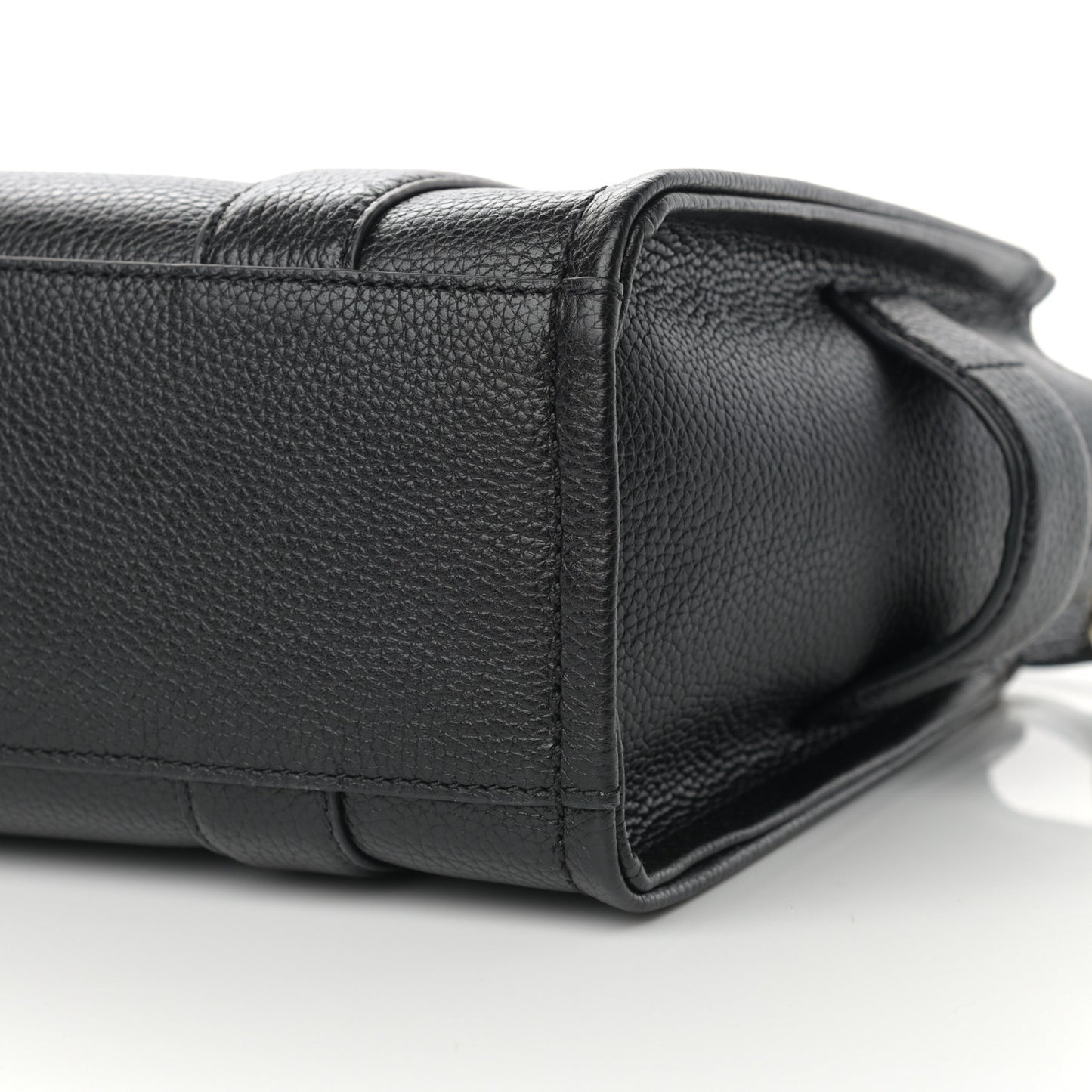 Grained Calfskin Small The Tote Bag Black