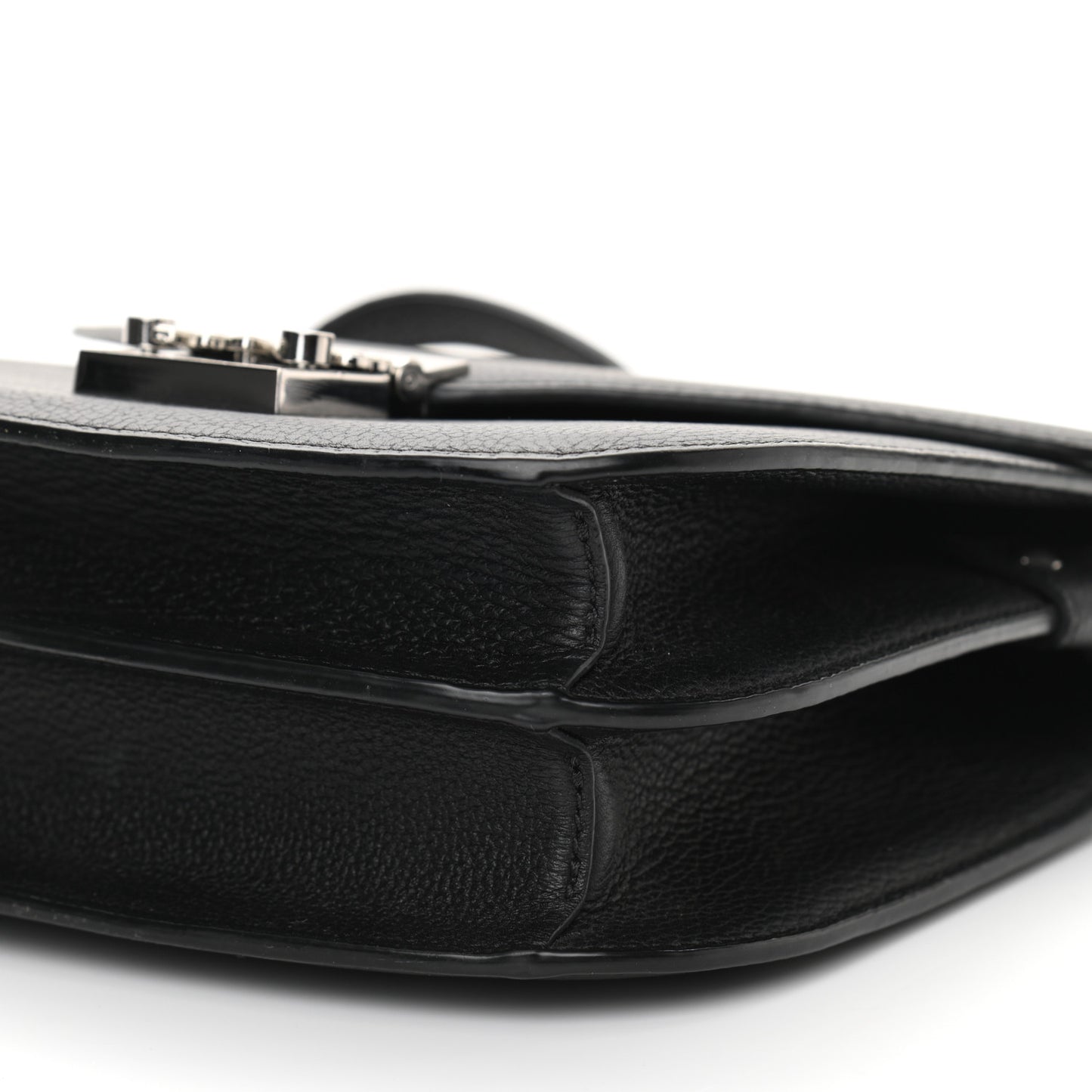 Grained Calfskin Patricia Park Avenue Crossbody Bag Black
