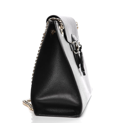Gucci Cellarius Calfskin Large Emily Chain Shoulder Bag Black 10 of 11