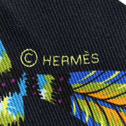 Hermes Silk The Savana Dance Twilly Black Vert Multicolor 3 of 4