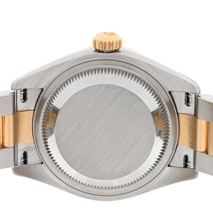 Rolex Stainless Steel 18K Yellow Gold Diamond 28mm Oyster Perpetual Datejust Watch Silver 279173 4 of 5