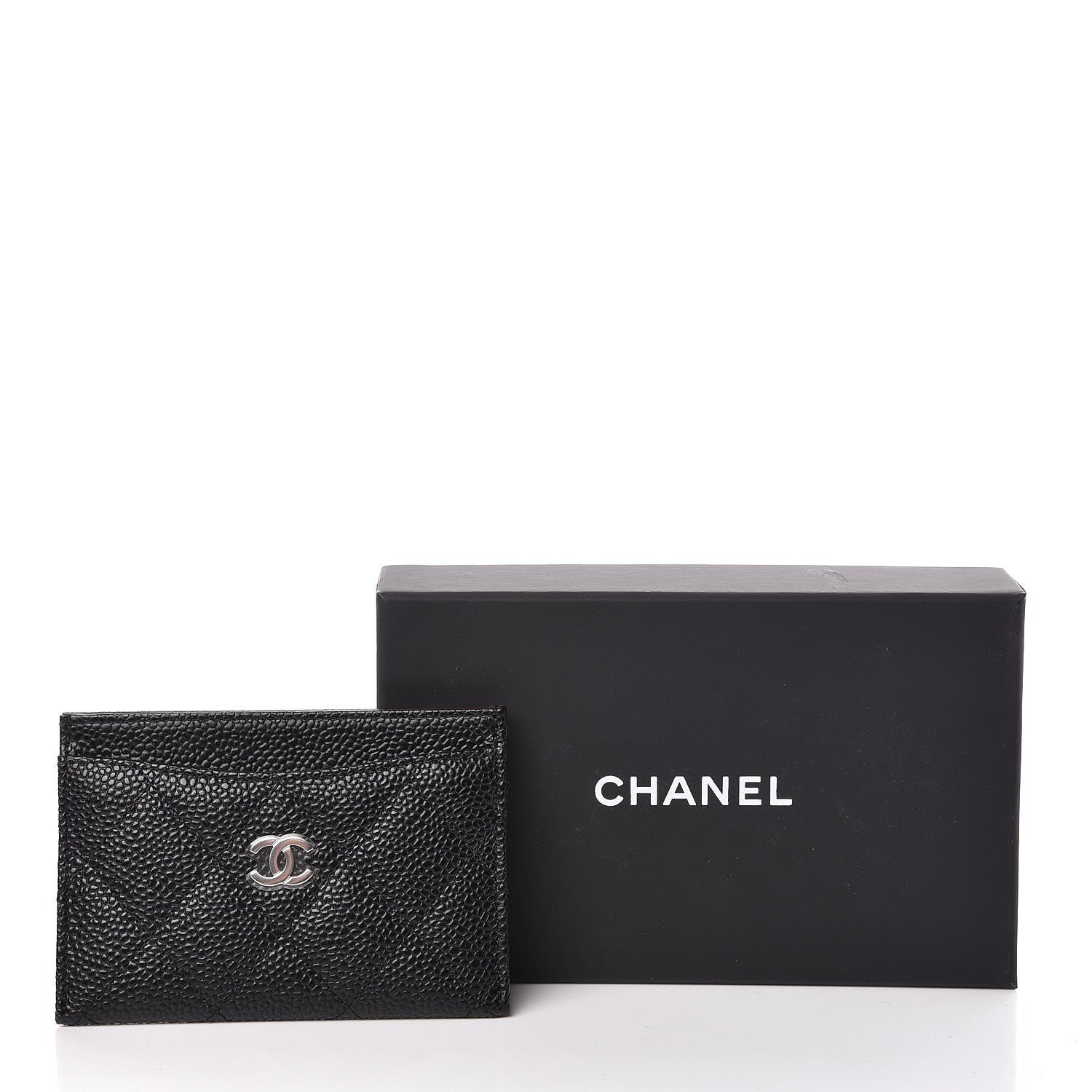 Chanel Caviar Quilted Card Holder Black 9 of 9