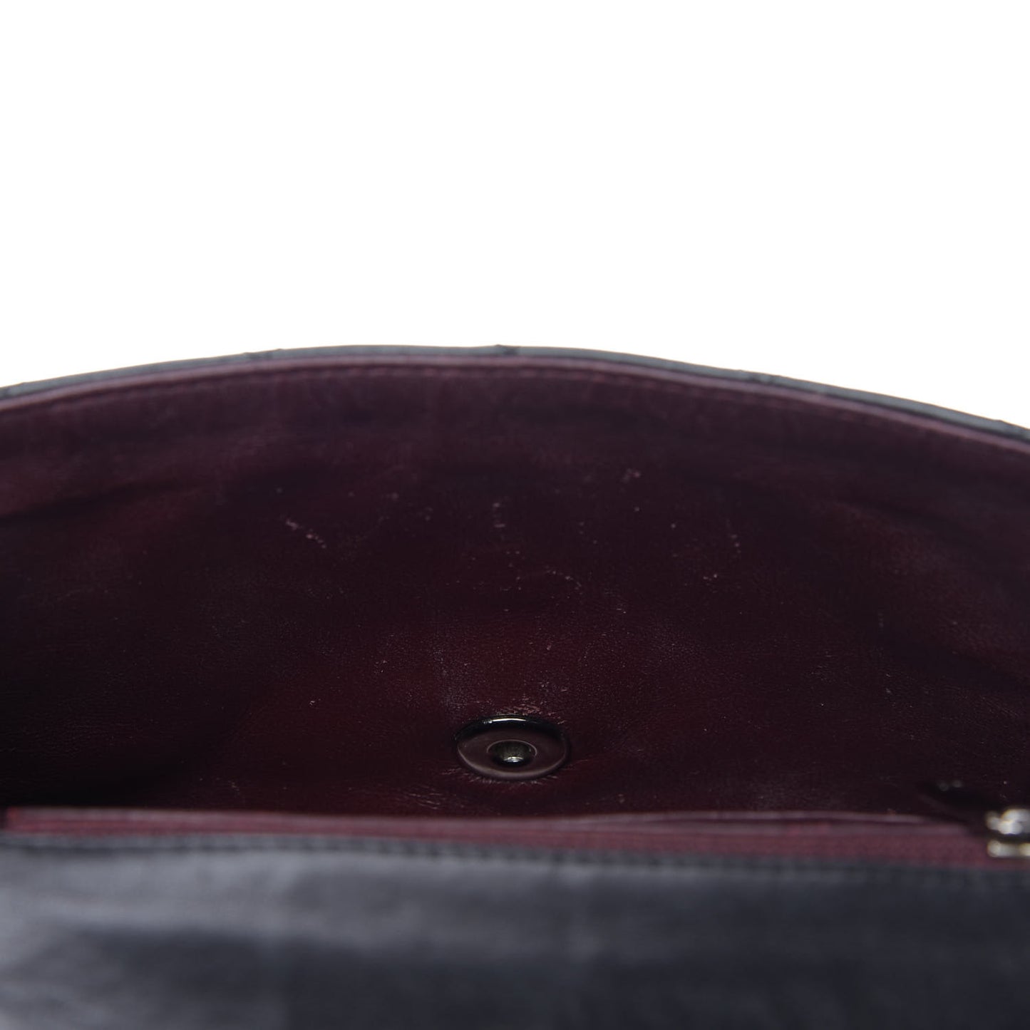 Lambskin Quilted Mini Square Flap Black