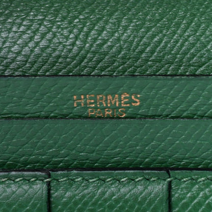 Hermes Epsom Bearn Gusset Wallet Vert Bengale 6 of 14