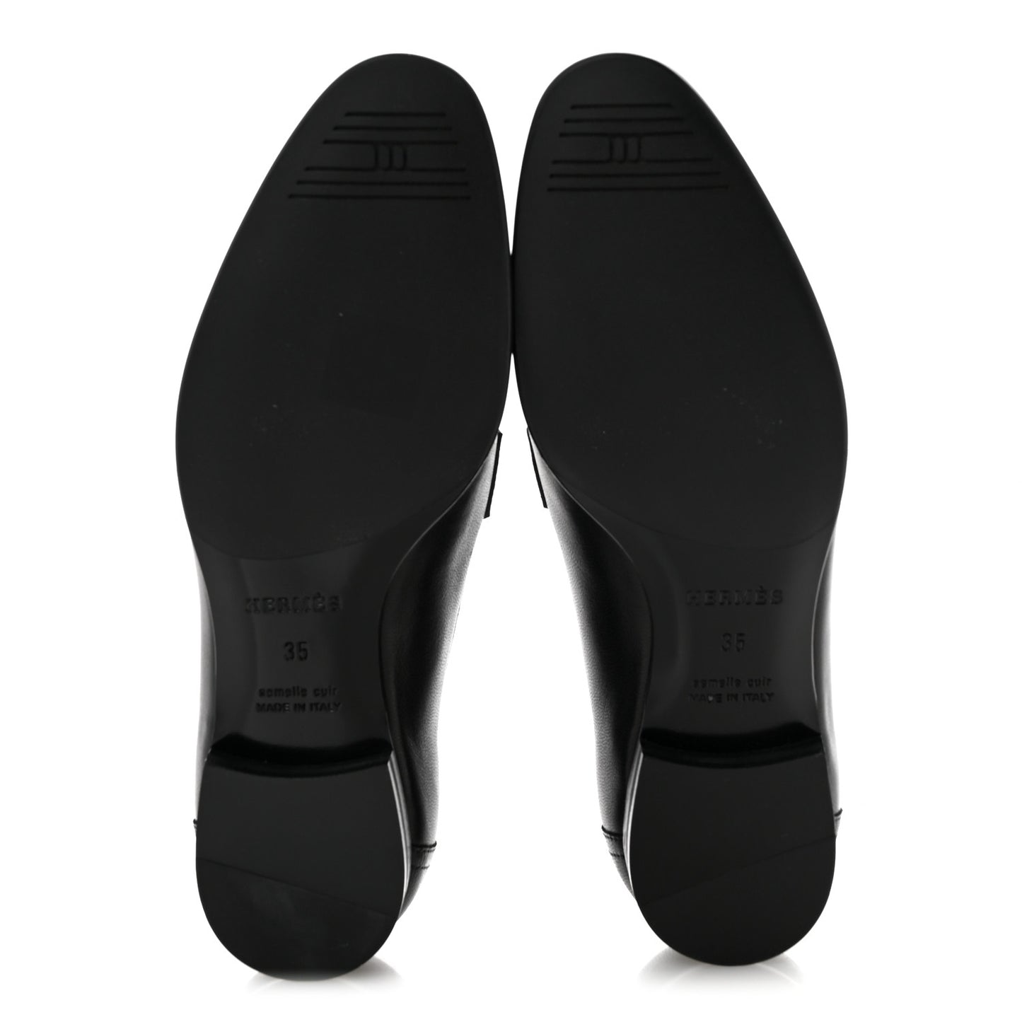 Goatskin Womens Royal Loafers 35 Black