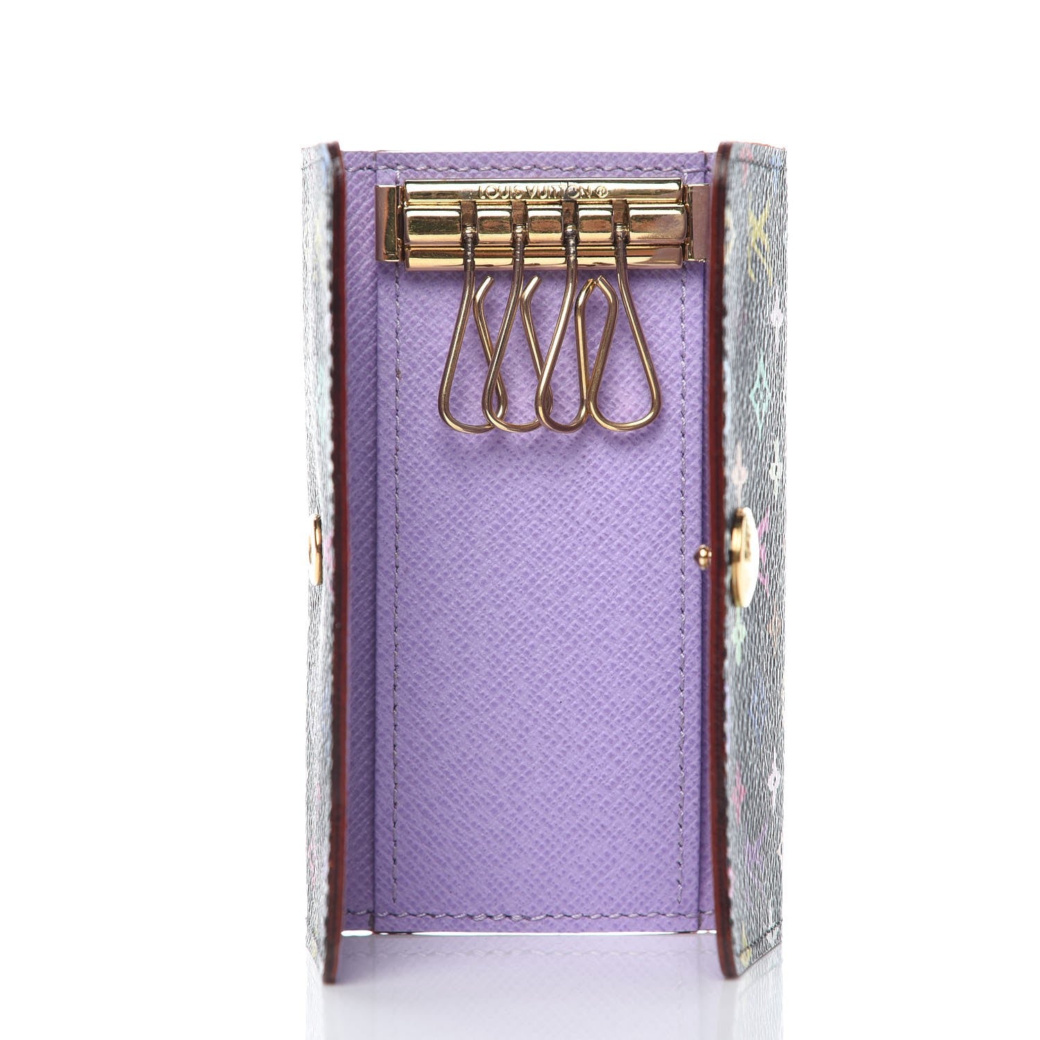 Louis Vuitton Monogram Multicolor Multicles 4 Key Holder Black Grenade 5 of 7