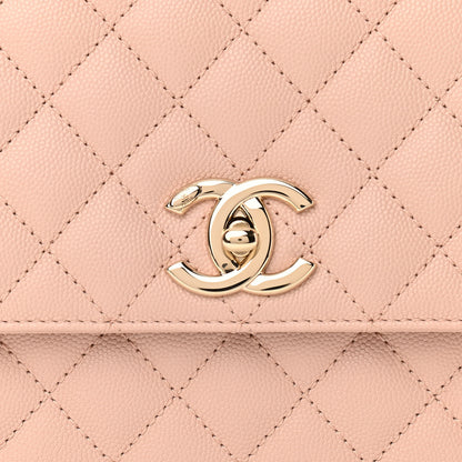 Chanel Caviar Quilted Small Coco Handle Flap Light Pink 8 of 10