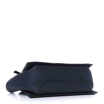 Celine Baby Grained Calfskin Small Tri-Fold Bag Steel Blue 4 of 9