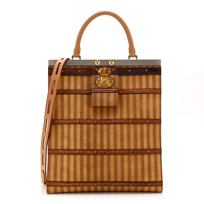 Louis Vuitton Calfskin Time Trunk Crown Frame Vertical Bag GM 1 of 10