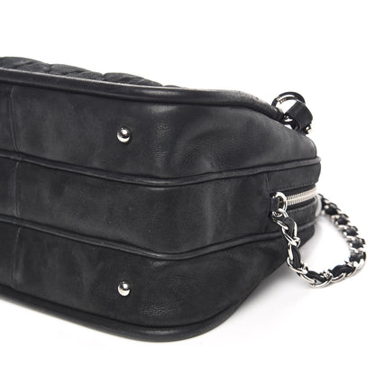 Chanel Iridescent Calfskin Quilted Relax CC Camera Case Black 7 of 16