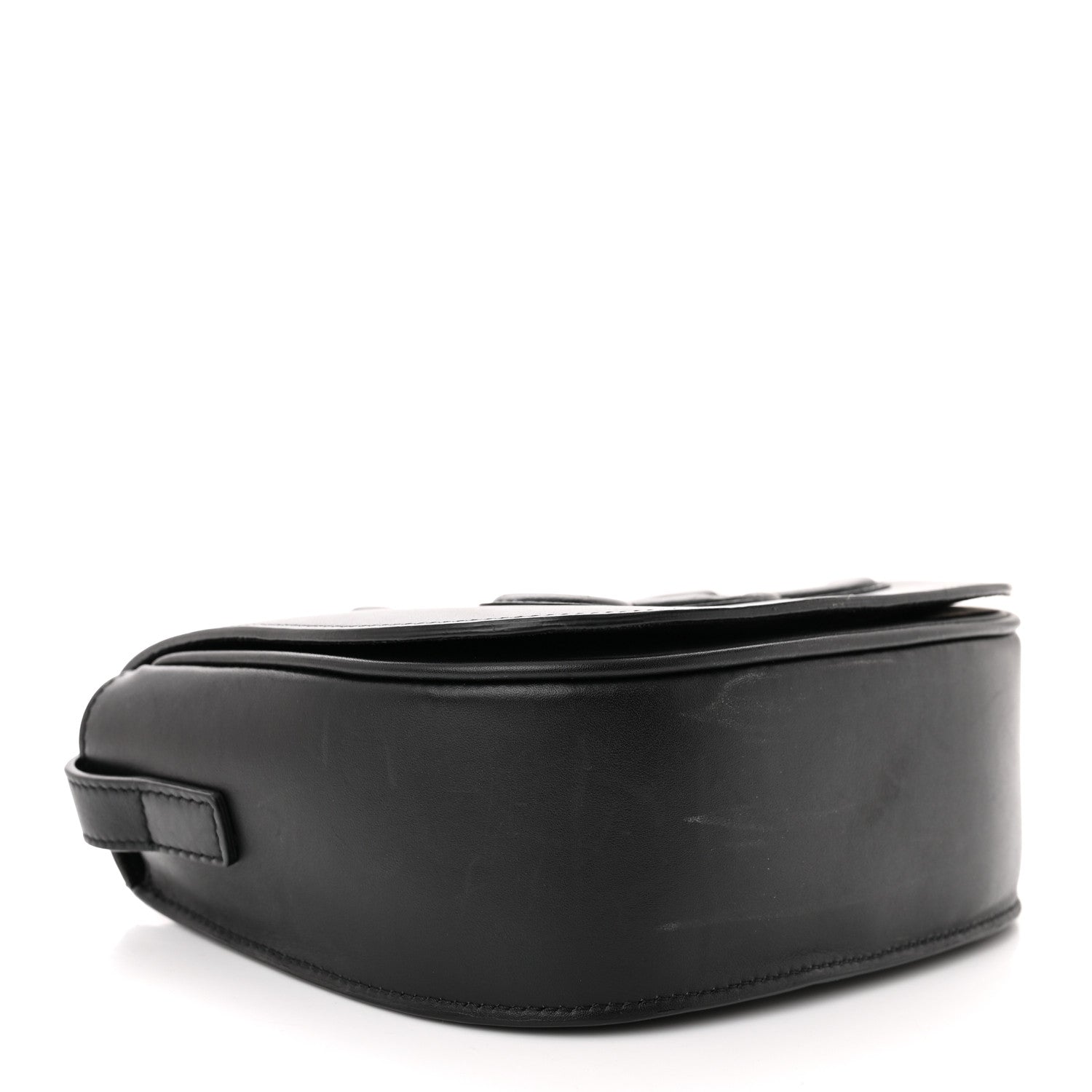 Celine Smooth Calfskin Cuir Triomphe Folco Crossbody Bag Black 4 of 12