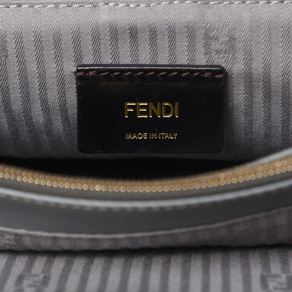 Fendi Vitello Elite Petite 2Jours Tote Grigio Grigio Chiaro 6 of 16