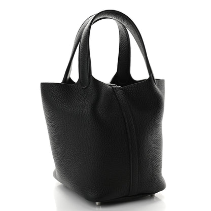 Hermes Taurillon Clemence Picotin Lock 18 PM Black 3 of 9